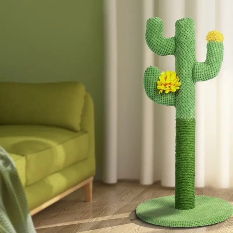 Arbre à chat Cactus : Arbre à chat avec fleur en sisal de haute qualité