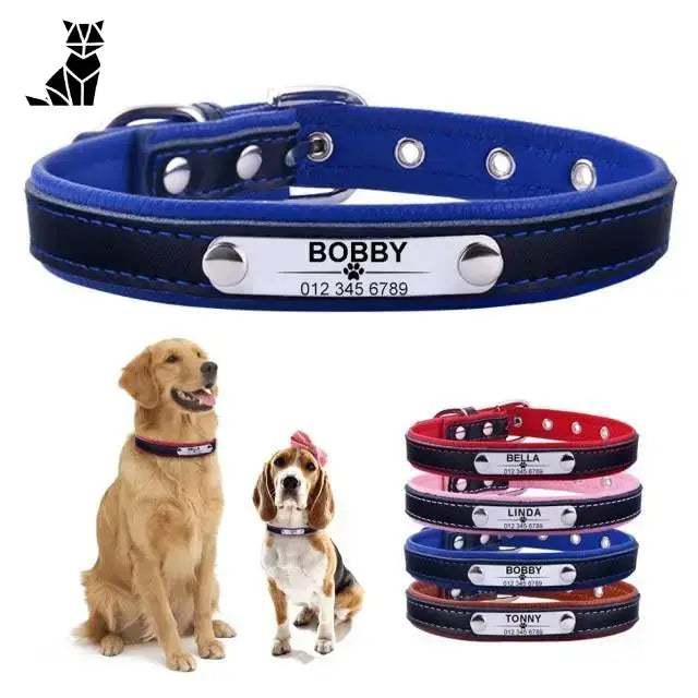 Collier Chien En Cuir Personnalisable