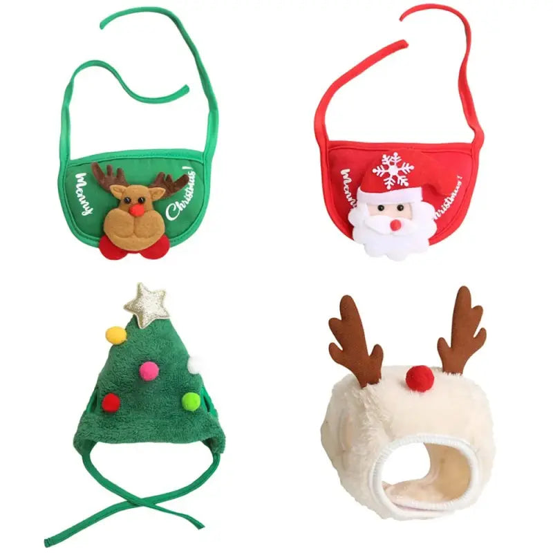 Bandeaux festifs pour chats en set festif : Accessoire festif parfait pour les photos de vacances des animaux de compagnie