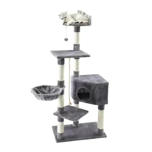 Arbre à chat de luxe avec plateforme d’escalade - Arbre à Chat de Luxe Transparent Background
