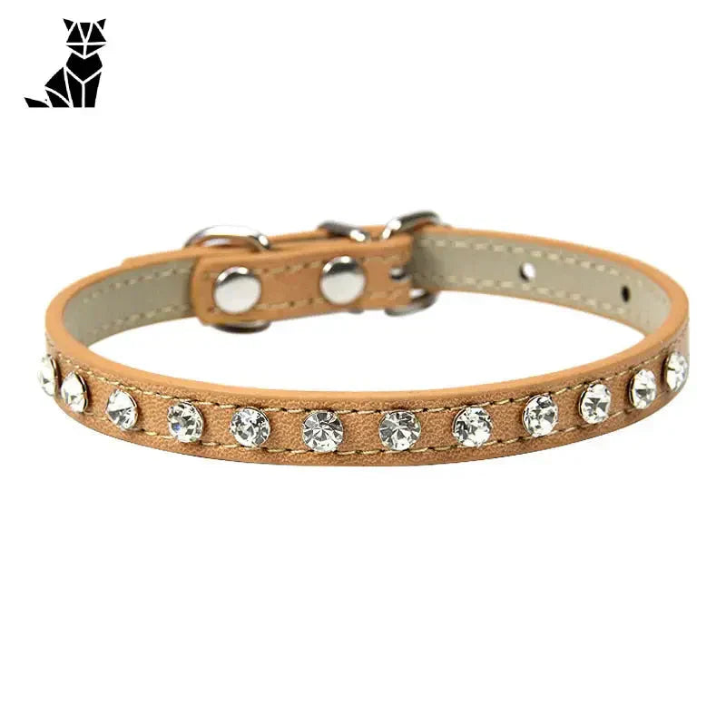 Collier en strass pour chat