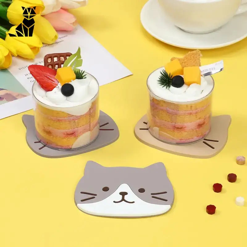 Dessous De Verre Chat Mignon Pour Votre Thé Ou Café