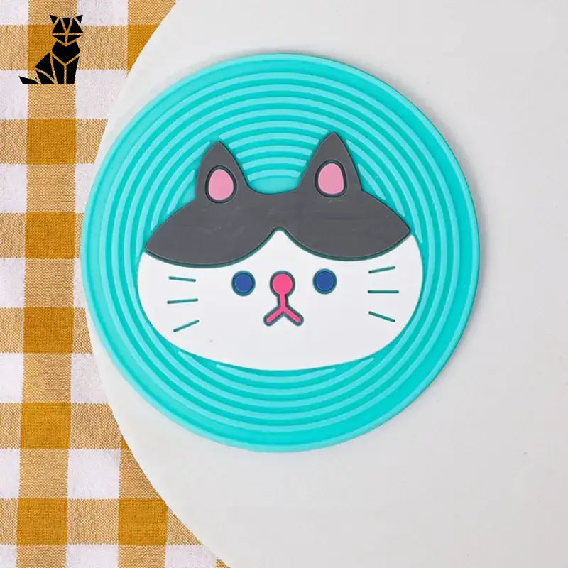 Dessous De Verre Chat Mignon Pour Votre Thé Ou Café - Chat Jouflu