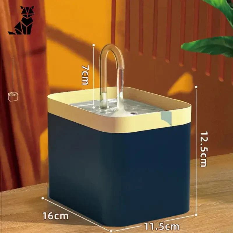 Fontaine à eau pour chat bleu et blanc : distributeur d’eau automatique avec fontaine à eau chat fontaine à eau