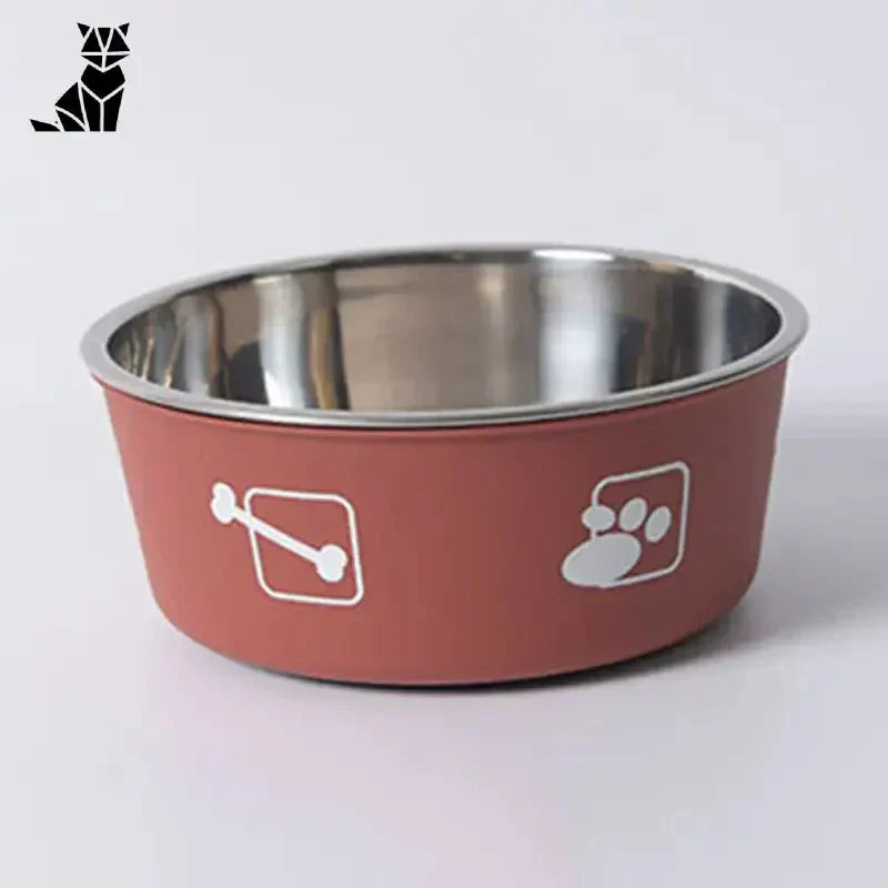 Gamelle pour chien originale en inox anti - dérapante