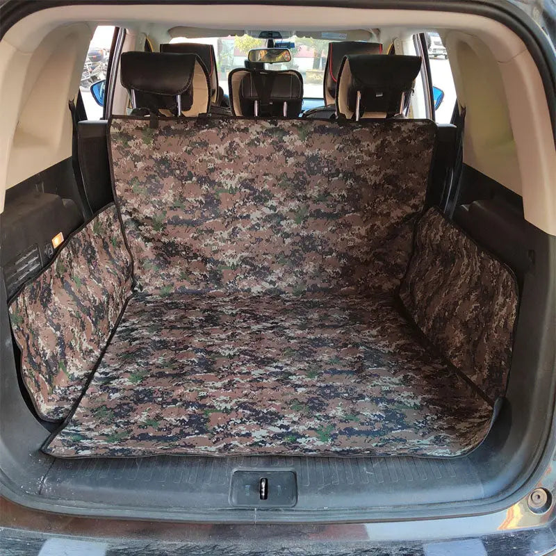 Housse de siège pour chien en tissu Oxford (camouflage) - Protection ultime du siège de la voiture