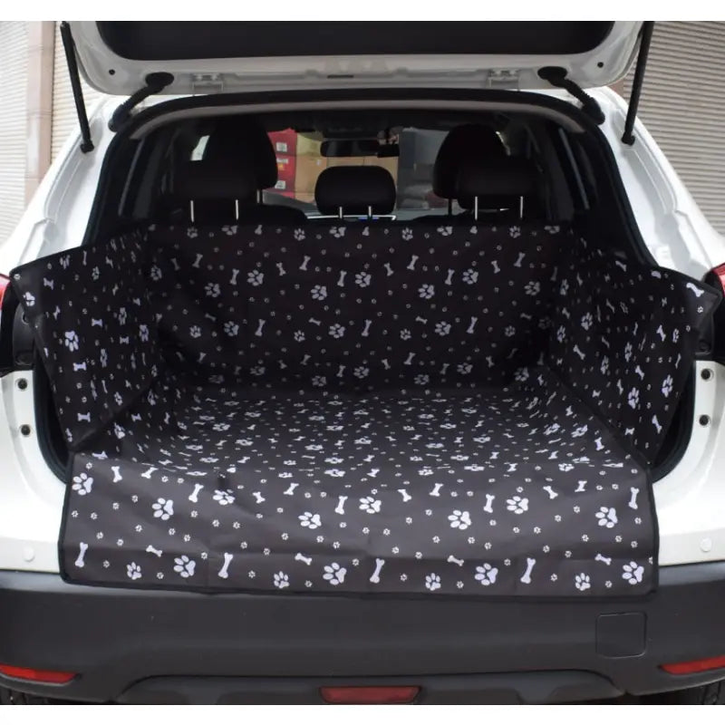 Housse de siège pour chien en tissu Oxford avec motif de crânes et d’os - Tissu et protection optimale