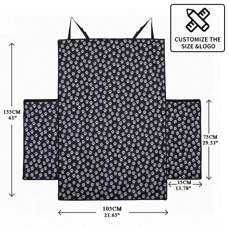 Set de 3 sets de table à imprimé floral noir et blanc - Tissu Oxford pour une protection optimale