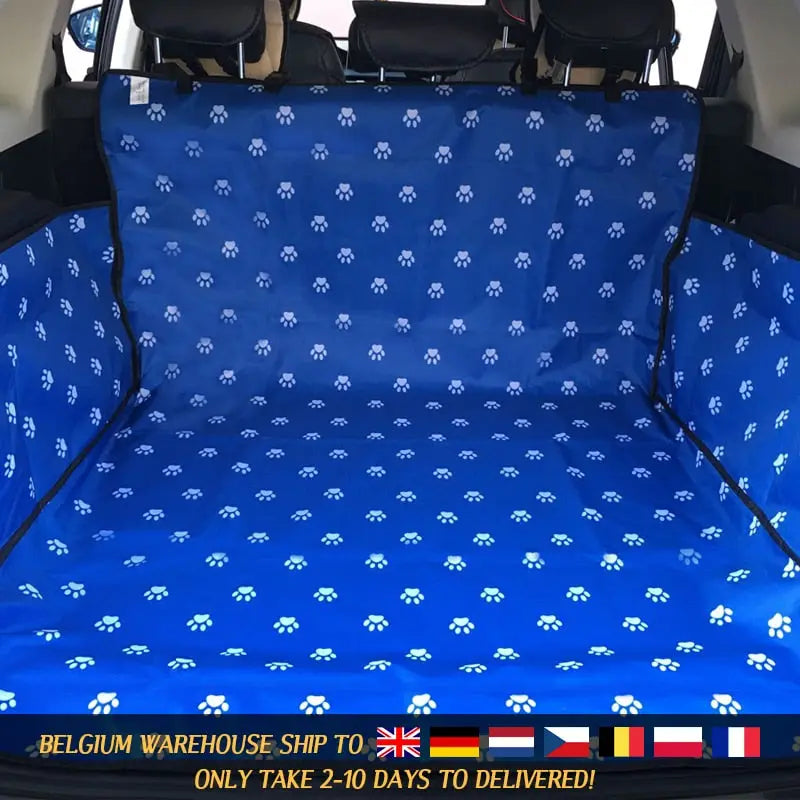 Housse de siège auto en tissu Oxford avec têtes de mort pour chiens, offrant une protection optimale