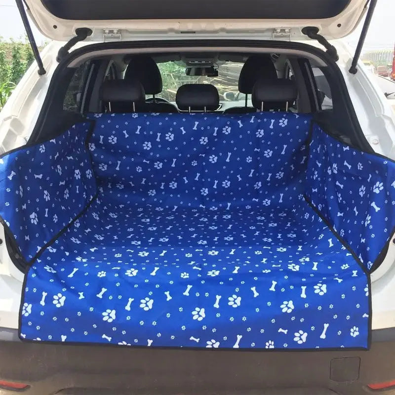 Housse de siège pour chien en tissu Oxford - Protection du coffre en tissu avec impression de chien adorable