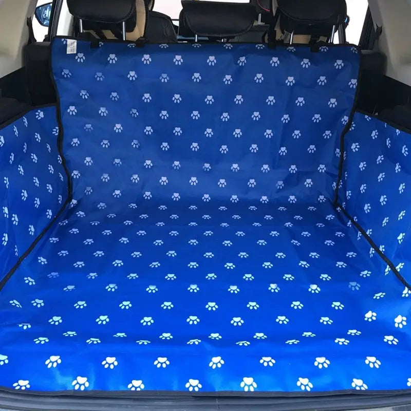 Housse de siège pour chien en tissu Oxford à motif bleu pour une protection optimale du siège