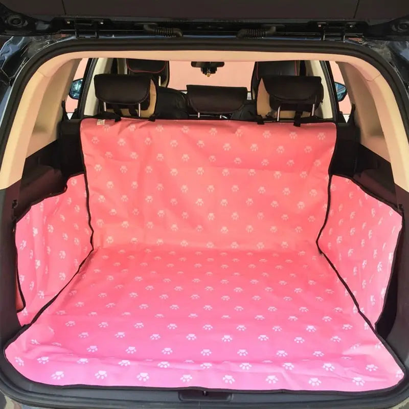 Sac de coffre en tissu Oxford avec motif de fleurs roses pour une protection optimale de la voiture