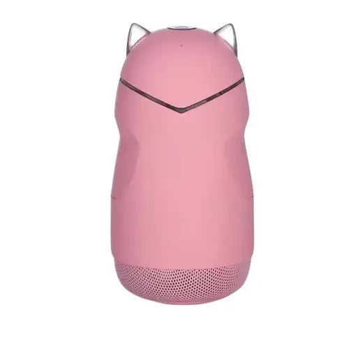 Mini Enceinte Chat Bluetooth Avec Oreilles Illuminées Adorable - Rose Transparent Background
