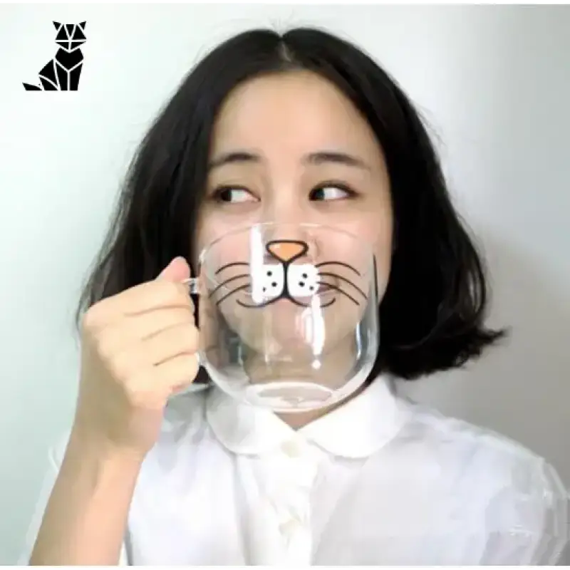 Mug Chat Transparent: Réveillez Vos Matins Avec Charme Et Joie! 540ml