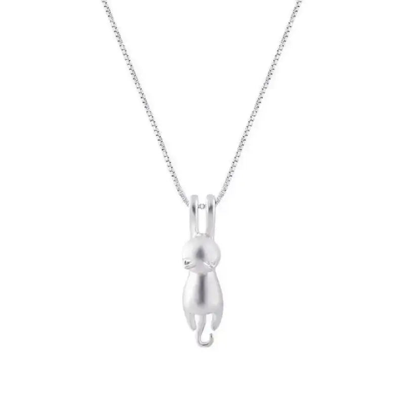 Pendentif Chat Petite Funambule En Argent élégant Pour Un Style Unique - Argent