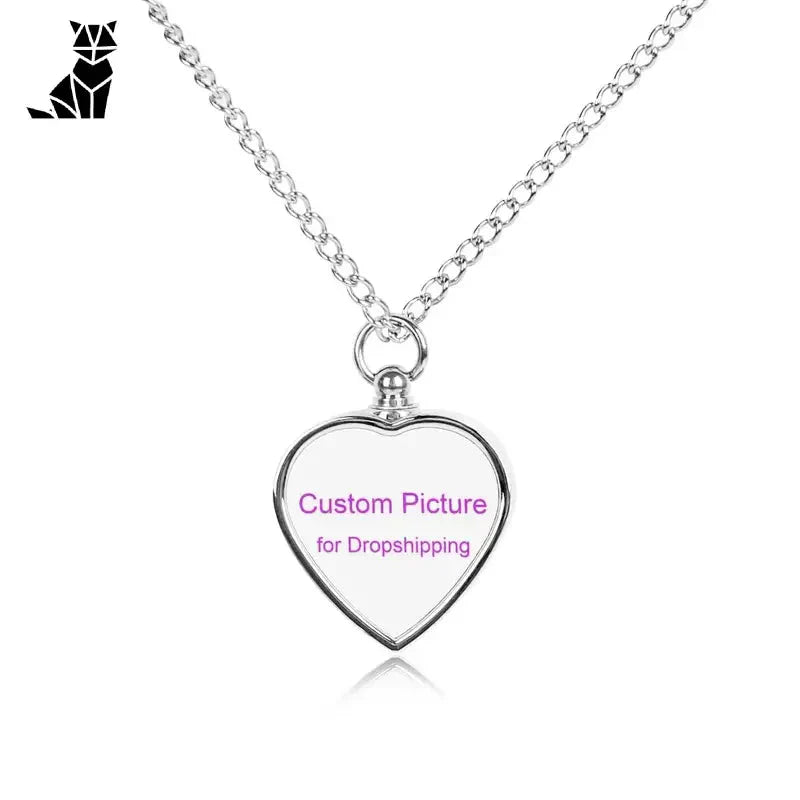 Personnalisez votre propre collier en forme de cœur avec notre Petit Pendentif Souvenir Personnalisé