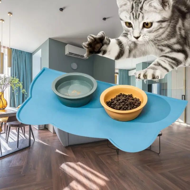 Tapis gamelle chat | FoodTaps™