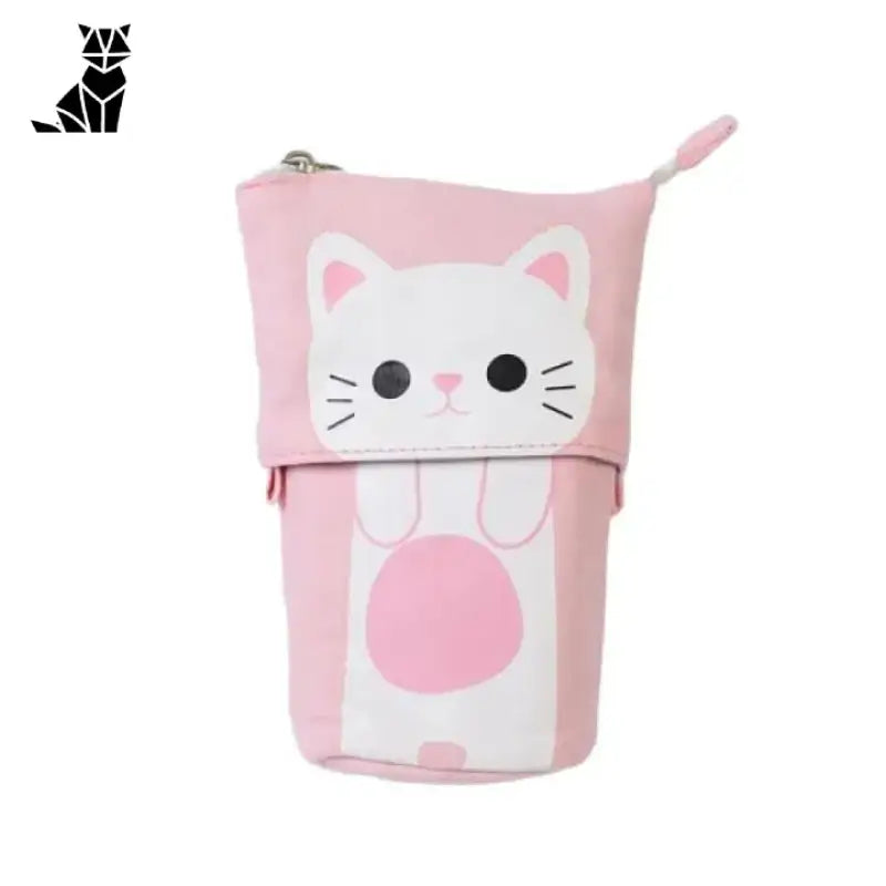 Trousse Chat Kawaii: Ajoutez Une Touche Féline à Votre école! Rose